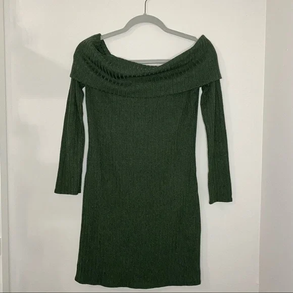 forever 21 green sweater dress Plus Size Surplice Mini Sweater Dress in Merlot main image 0